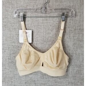 Simple Wishes Maternity & Nursing Bra 11640 Wireless Nude Women's M NWT